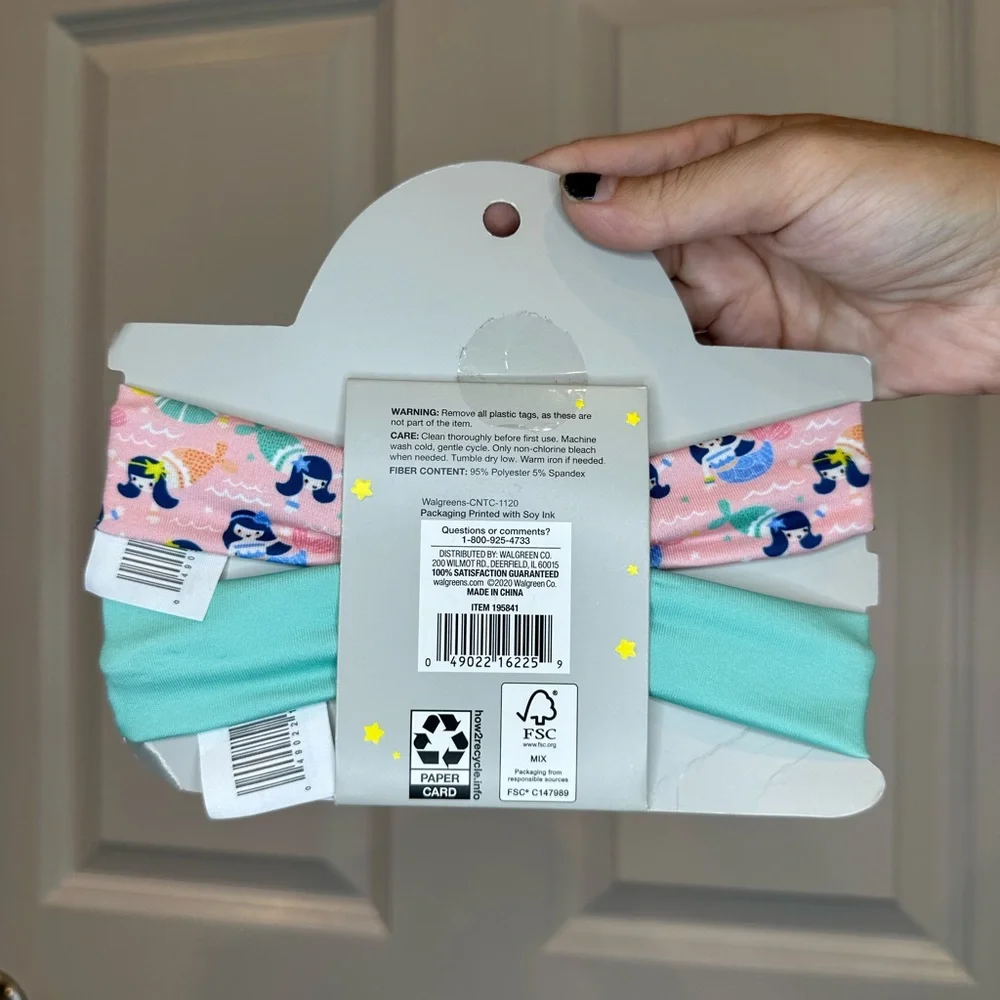 Moon & Stars 2 pcs Bow‎ Headwrap Set Size Newborn+ NWT